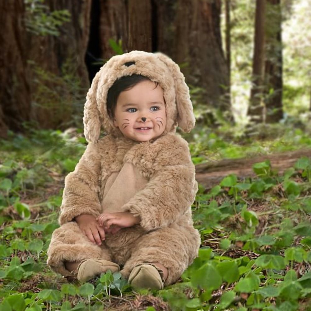 NEW Pottery Barn Kids BABY DOG HALLOWEEN COSTUME 0-6 3 MONTHS *brown puppy - Picture 1 of 15